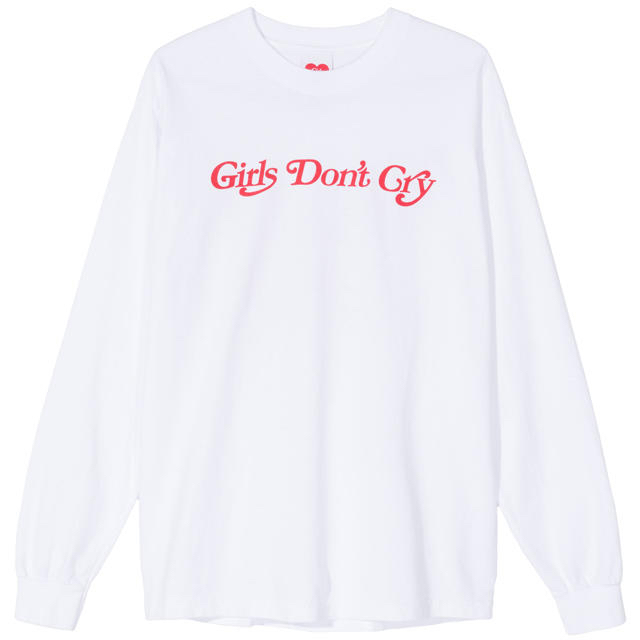 Girls Don't Cry ロンT L/S Tシャツ 白