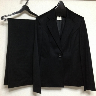 インディヴィ(INDIVI)のINDIVI  パンツスーツ 黒(スーツ)