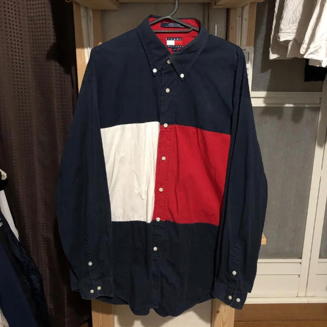 TOMMY HILFIGER(トミーヒルフィガー)のTOMMY HILFIGER 90s vintage トリコロール シャツ メンズのトップス(シャツ)の商品写真