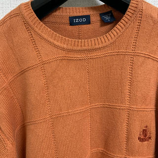 ラコステ(LACOSTE)のIZODワンポイントとラインの入ったセーター(ニット/セーター)
