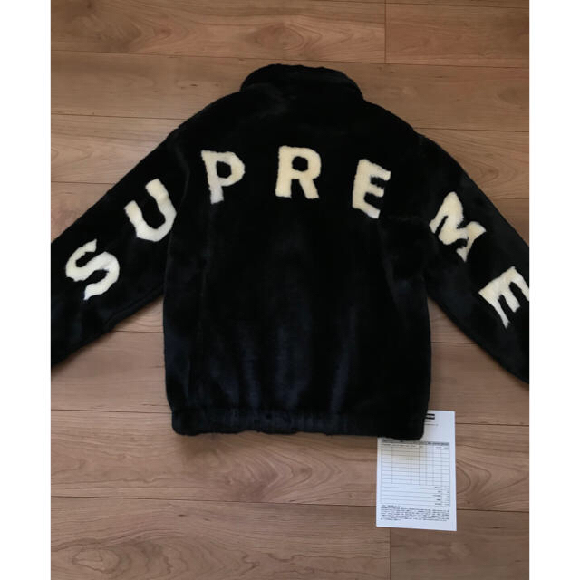 【S】17ss Supreme faux fur bomber jacket