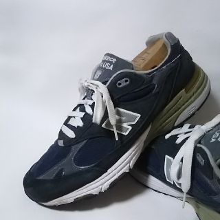 ニューバランス(New Balance)の
希少アメリカ製ビンテージ！ニューバランス993高級スニーカー紺銀27


(スニーカー)