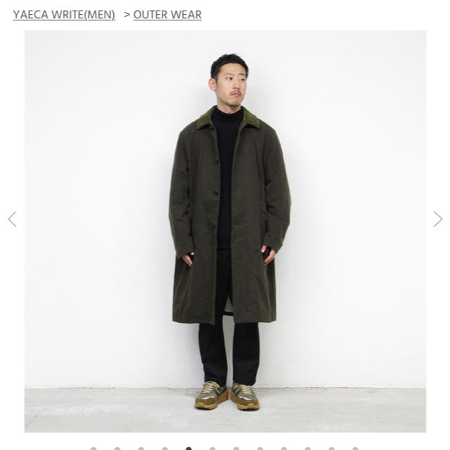 YAECA WRITE A LINE COAT OILD ヤエカ コート