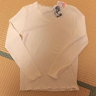 シマムラ(しまむら)のプチプラのあや トップス ホワイト(Tシャツ(長袖/七分))