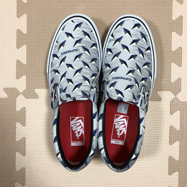 supreme vans diamond plate slip on pro