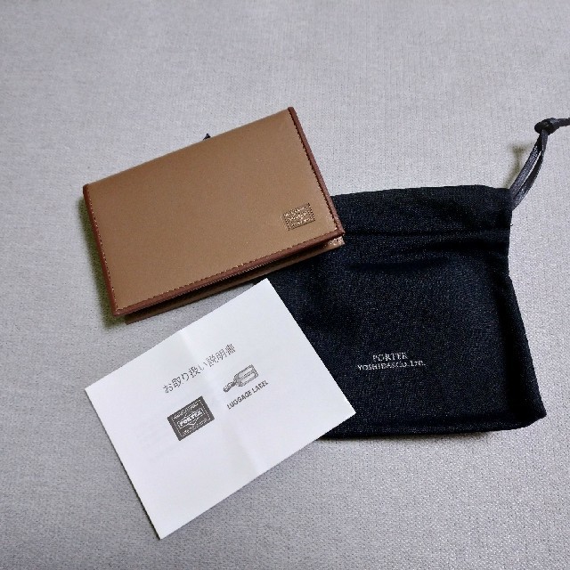 新品 未使用 PORTER 名刺入れ オーク