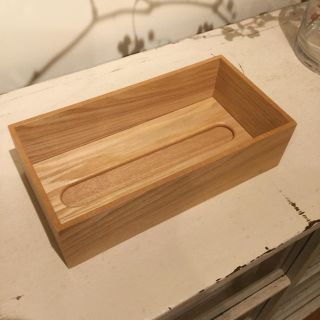 ムジルシリョウヒン(MUJI (無印良品))のimport earring さま専用＊ 無印良品  MDF ティッシュボックス(ティッシュボックス)