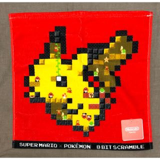 ポケモン(ポケモン)の【新品未使用】大判ハンドタオル 8BIT SCRAMBLE ピカチュウ (タオル)