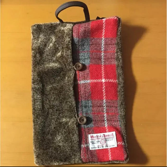 しまむら(シマムラ)のHarris Tweed ティッシュカバー インテリア/住まい/日用品のインテリア小物(ティッシュボックス)の商品写真