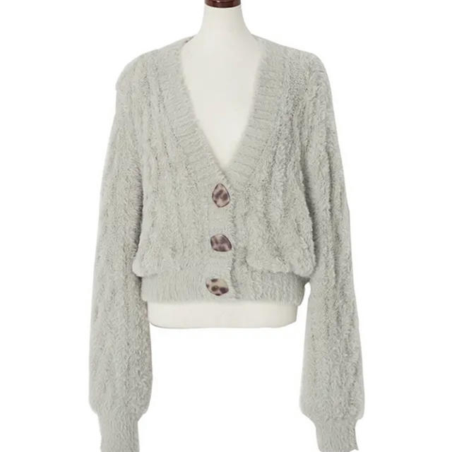 AKB48(エーケービーフォーティーエイト)のHer lip to fuzzy cable knit cardigan レディースのトップス(ニット/セーター)の商品写真