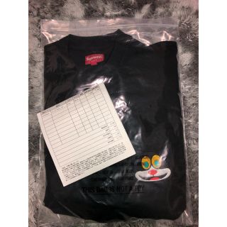 シュプリーム(Supreme)のSupreme Cat L/S Pocket Tee ブラック M 黒 キャット(Tシャツ/カットソー(七分/長袖))