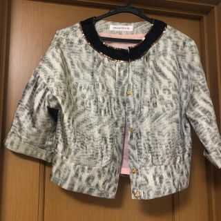 ドレステリア(DRESSTERIOR)の【美品】ドレステリア　ノーカラージャケット(ノーカラージャケット)