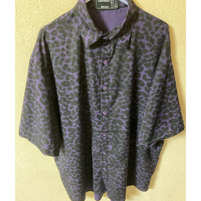 メゾンエメラルド　レオパード　シャツ　紫　ネクタイ　セット メンズのトップス(シャツ)の商品写真