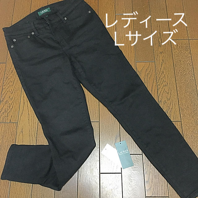 Ralph Lauren(ラルフローレン)のラルフローレン　スキニージーンズ　ブラック　Lサイズ レディースのパンツ(デニム/ジーンズ)の商品写真