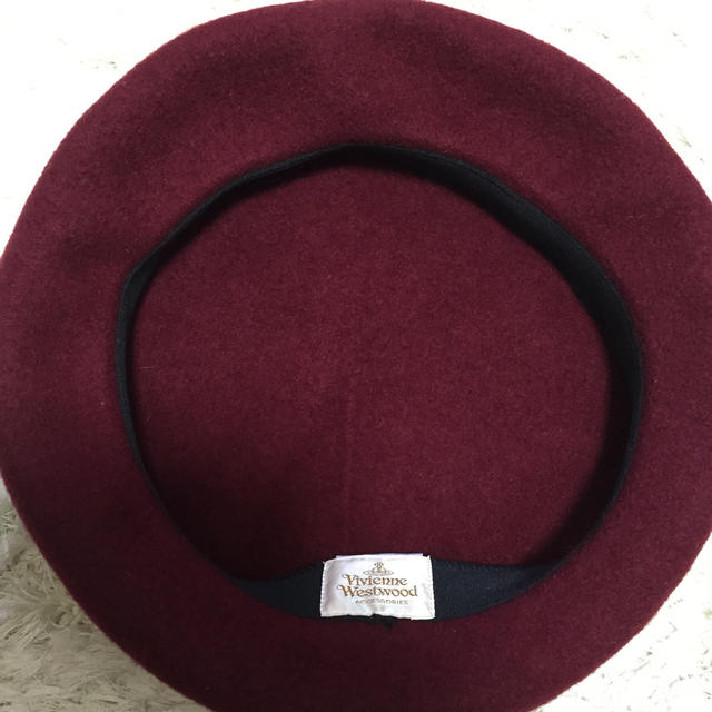 Vivienne Westwood(ヴィヴィアンウエストウッド)のヴィヴィアン オーブ刺繍ベレー帽 レディースの帽子(ハンチング/ベレー帽)の商品写真