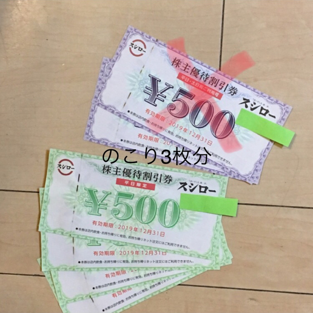 スシロー 株主優待券 1500円の通販 by ゆうた's shop｜ラクマ