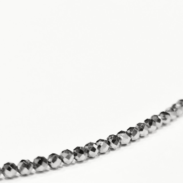 テラヘルツ 2mm ネックレス 70cm silver925 ミラーカット レディースのアクセサリー(ネックレス)の商品写真