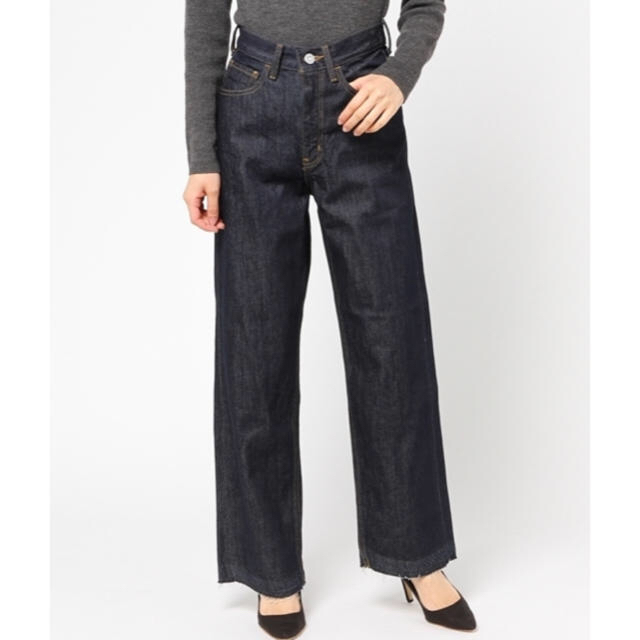 MOUSSY 【大人気即完売】WIDE LEG DENIM - デニム/ジーンズ moussy今期完売WIDE LEG パンツグリーンサイズ2