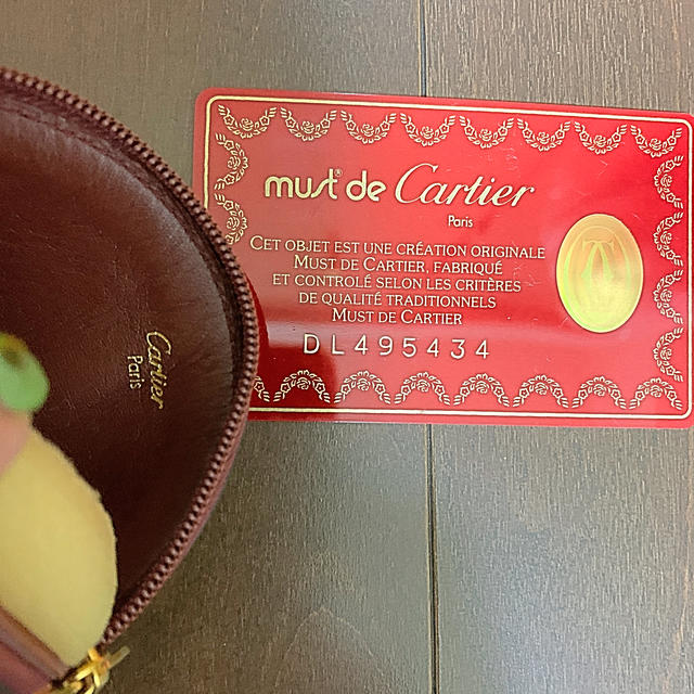 新品未使用品 カルティエマストライン コインケース ボルドー本日のみ