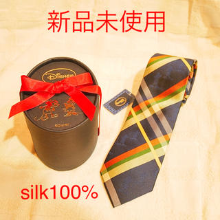 ディズニー(Disney)の【新品未使用】ディズニー  ネクタイ　silk100% 日本製(ネクタイ)