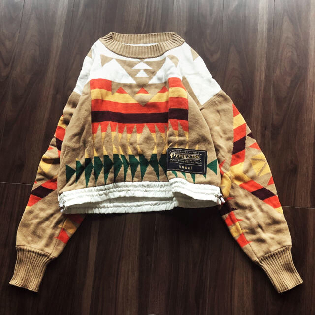 sacai pendleton コラボ ニット ドローコード ペンドルトン | フリマアプリ ラクマ