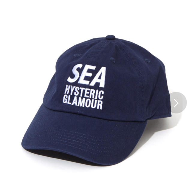 HYSTERIC GLAMOUR(ヒステリックグラマー)のHYSTERIC GLAMOUR × WIND AND SEA キャップNAVY メンズの帽子(キャップ)の商品写真