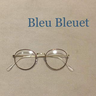 ブルーブルーエ(Bleu Bleuet)のBleu Bleuet/UVカット加工めがね/ブラウン/べっ甲柄風(サングラス/メガネ)