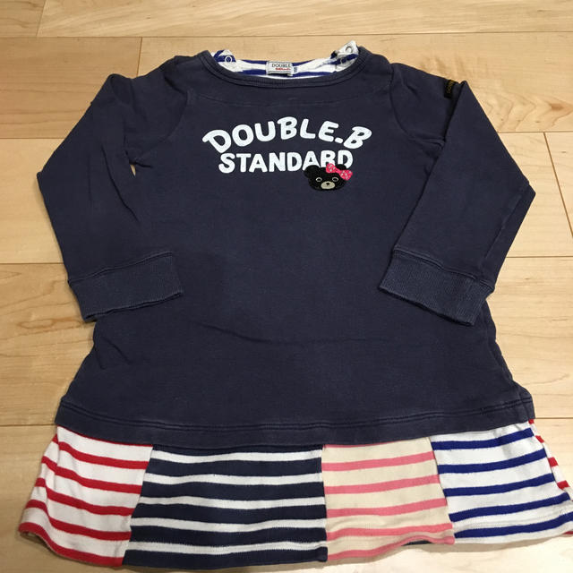 DOUBLE.B(ダブルビー)のダブルB 110cm チュニックワンピース キッズ/ベビー/マタニティのキッズ服女の子用(90cm~)(ワンピース)の商品写真