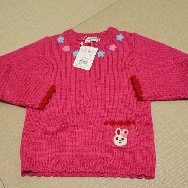 mikihouse(ミキハウス)のミキハウス セーター 110  11月末まで キッズ/ベビー/マタニティのキッズ服女の子用(90cm~)(ニット)の商品写真