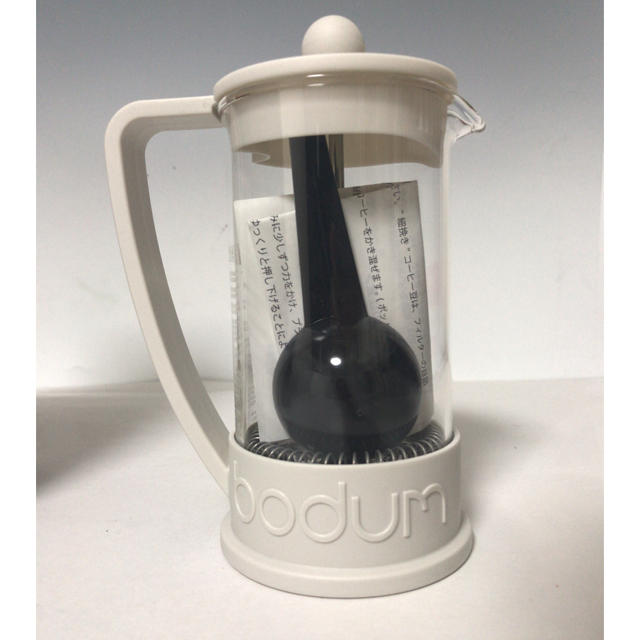 bodum(ボダム)の新品未使用☆ bodum☆フレンチプレスコーヒーメーカー☆白ブラジル350ml スマホ/家電/カメラの調理家電(コーヒーメーカー)の商品写真