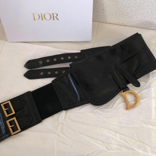 Christian Dior(クリスチャンディオール)の◆新品◆Dior SADDLE クリスチャンディオール サドルベルト ブラック  レディースのファッション小物(ベルト)の商品写真