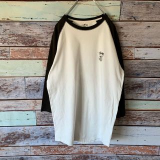 STUSSY - ステューシー ラグランTシャツ 七分袖 ビッグロゴ バック