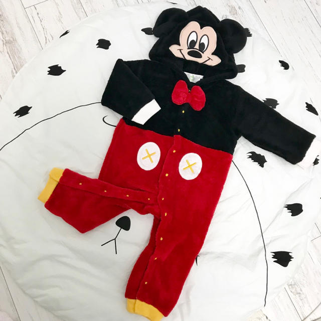 Disney(ディズニー)のミッキーマウス ロンパース キッズ/ベビー/マタニティのキッズ服男の子用(90cm~)(その他)の商品写真