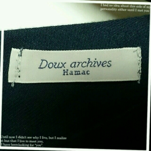 Doux archives(ドゥアルシーヴ)の🎀ﾘﾎﾞﾝ袖のﾈｲﾋﾞｰﾜﾝﾋﾟ🎀 レディースのワンピース(ひざ丈ワンピース)の商品写真
