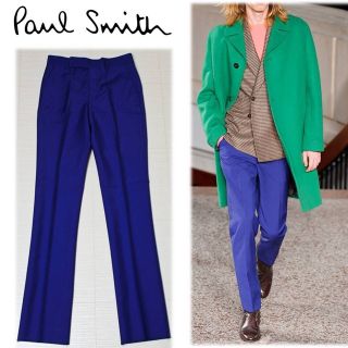 ポールスミス(Paul Smith)の《ポールスミス》新品 モヘヤ×ウールトラウザース パープル Lサイズ(W81)(スラックス)