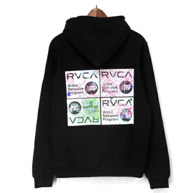 新品 RVCA ルーカ スウェット プル オーバー パーカー S綿98%ポリウレタン2%サイズ