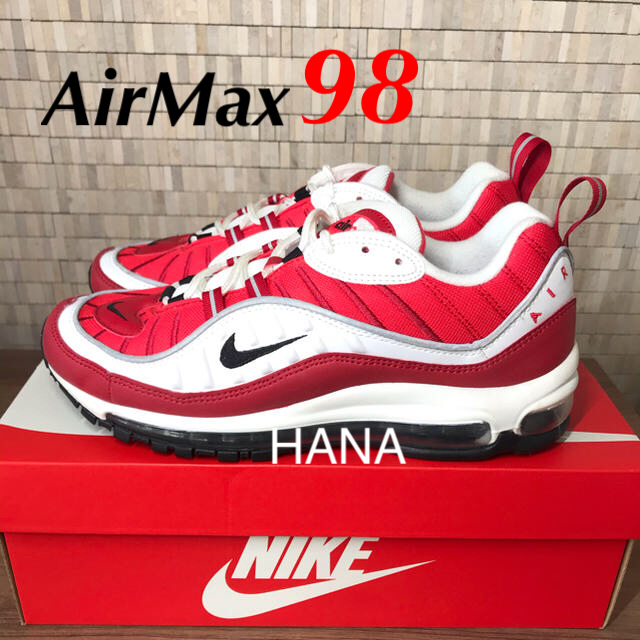 NIKE WMNS AIR MAX 98  ジムレッド　シャアスニーカー