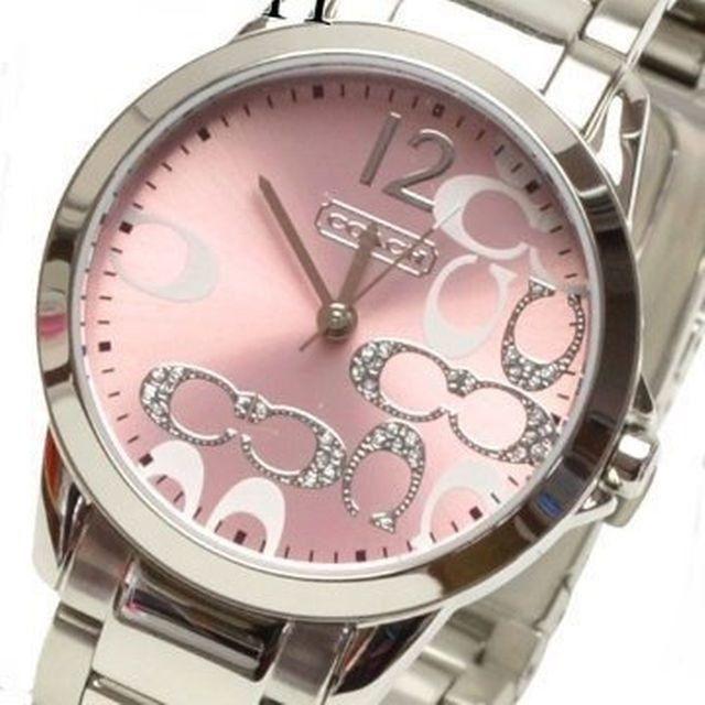 コーチ時計☆大人っぽいのにキュートなウオッチ！！上品ピンク腕時計