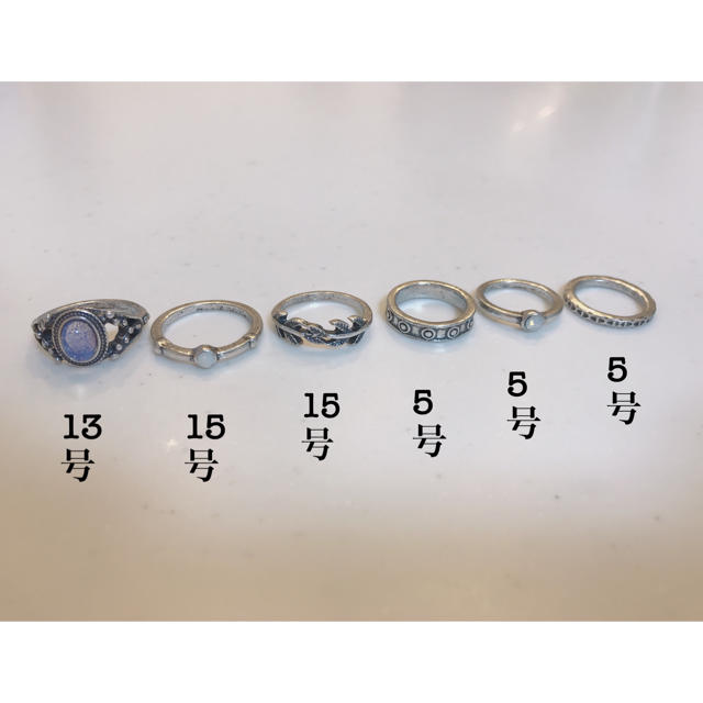 FOREVER 21(フォーエバートゥエンティーワン)のリング　6種 レディースのアクセサリー(リング(指輪))の商品写真