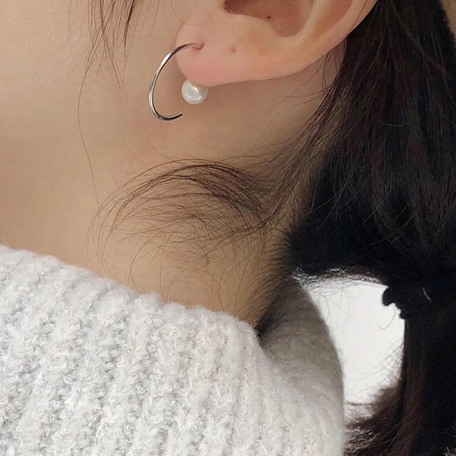 L'Appartement DEUXIEME CLASSE(アパルトモンドゥーズィエムクラス)のNEW!パールキャッチpierce・ silver925 レディースのアクセサリー(ピアス)の商品写真