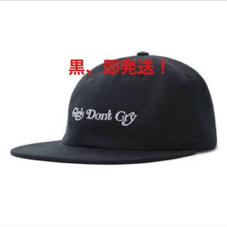 ジーディーシー(GDC)のGirls don't cry 6 PANEL CAP キャップ　黒(キャップ)