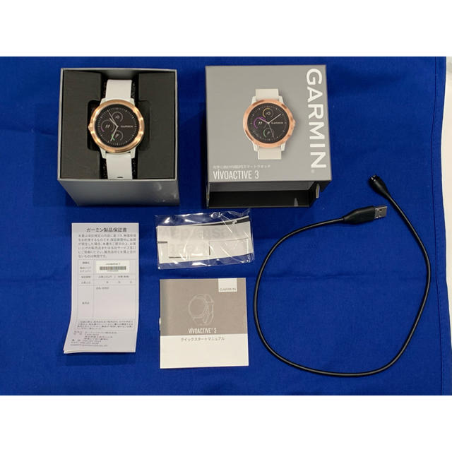 GARMIN  VIVOACTIVE3  White Rose Goldファッション小物