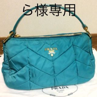 プラダ(PRADA)のプラダターコイズブルーワンハンドルバッグ 20,000円にお値下げしました！(ハンドバッグ)