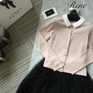 ルネ(René)の♡SALE開催中❗️♡極美品♡Rene カーディガン 白襟♡ (カーディガン)