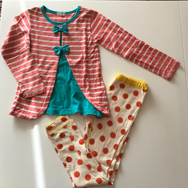 mou jon jon(ムージョンジョン)のmoujonjon130cm女の子セット売り キッズ/ベビー/マタニティのキッズ服女の子用(90cm~)(パンツ/スパッツ)の商品写真