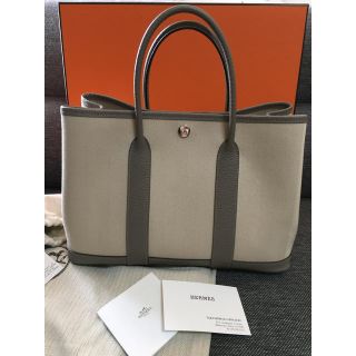 エルメス(Hermes)の本日限定【新品未使用】エルメス ガーデンパーティーTPM クレ×グリアスファルト(ハンドバッグ)