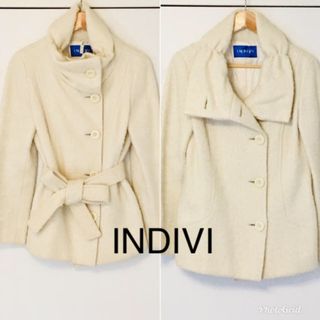 インディヴィ(INDIVI)のINDIVI ショートコート アウター(ピーコート)