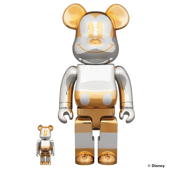 MEDICOM TOY(メディコムトイ)の限定品BE@RBRICK FUTURE MICKEY 100％ & 400％  エンタメ/ホビーのフィギュア(その他)の商品写真