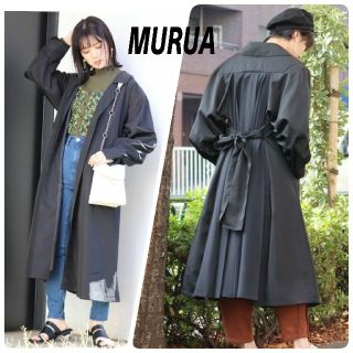 ムルーア(MURUA)の【新品】MURUA バックプリーツフレアコート(トレンチコート)