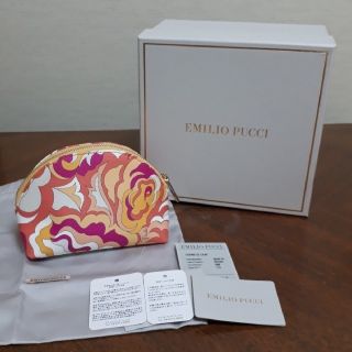 エミリオプッチ(EMILIO PUCCI)のエミリオプッチ　ポーチ　ピンク系　美品(ポーチ)